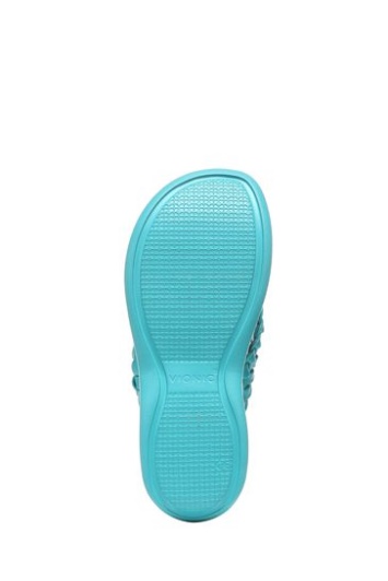 Sandalias Vionic Blue Kenji Con Tira De Cuña