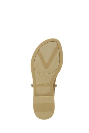 Sandalias Vionic Con Prisma Dorado