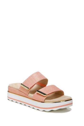 Sandalias Vionic Naranja Brandie Slider