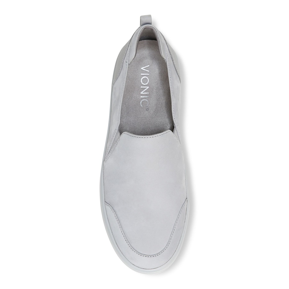 Slip Casual Penélope Nobuk Gris Claro En Vionic