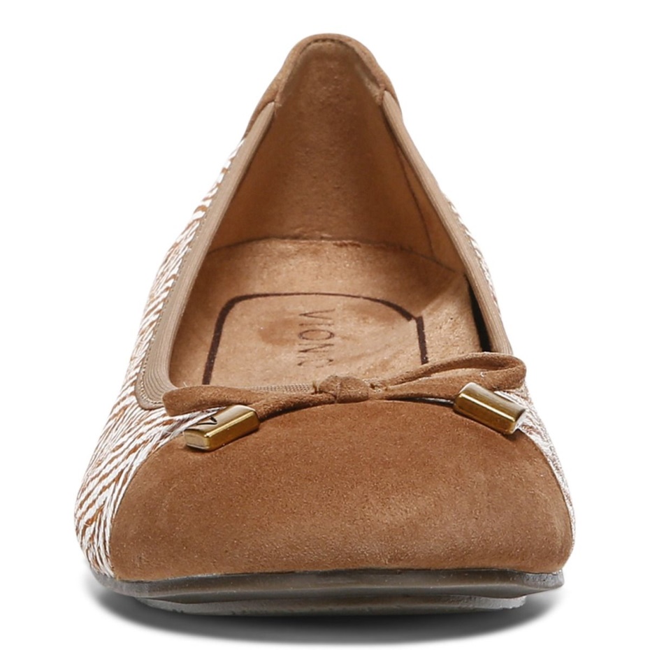 Toffee Crema Minna Ballet Flat Vionic