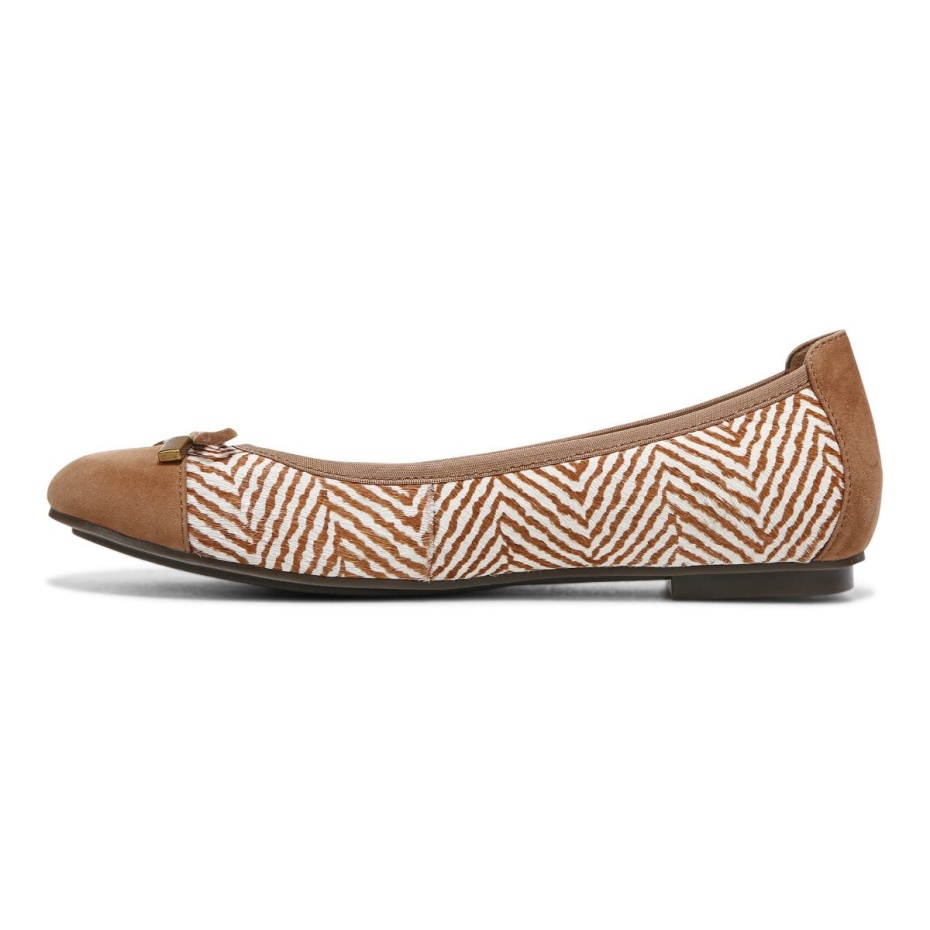 Toffee Crema Minna Ballet Flat Vionic