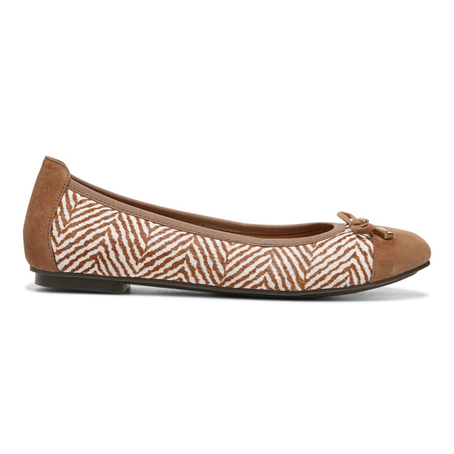 Toffee Crema Minna Ballet Flat Vionic