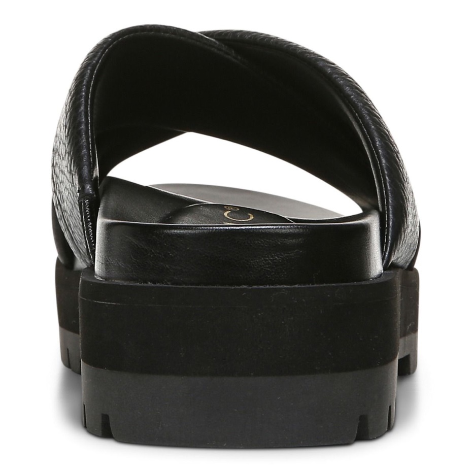 Vesta Flatform Lug Sandalia Vionic Negro