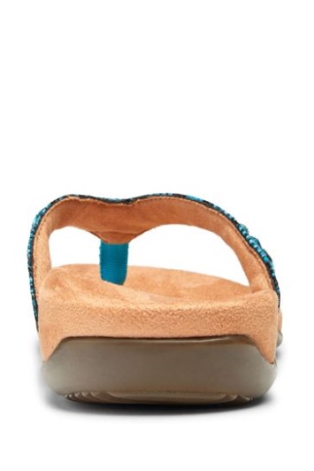 Vionic Azul Agua Sandalias Lucia Thong Toe Post