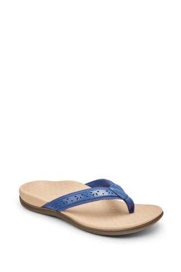 Vionic Azul índigo Sandalias Casandra Thong Toe Post