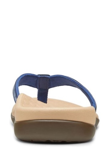 Vionic Azul índigo Sandalias Casandra Thong Toe Post