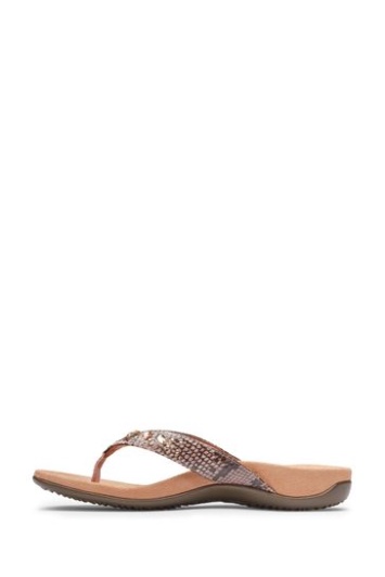 Vionic Camellia Blush Pink Lucia Toe Post Sandalias