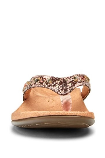 Vionic Camellia Blush Pink Lucia Toe Post Sandalias