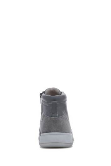 Vionic Cuero Gris Carbón Whitley Chukka Tops Altos