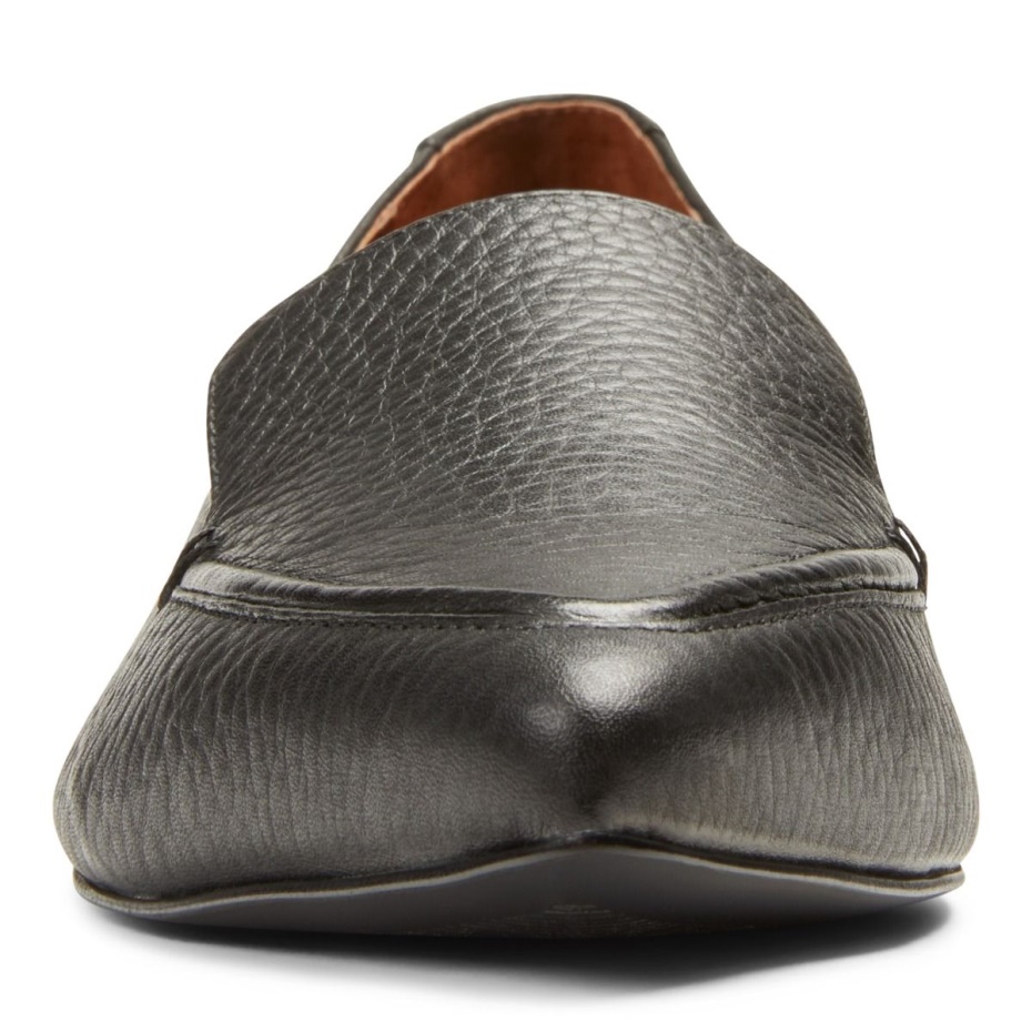 Vionic De Cuero Negro Plano Noah