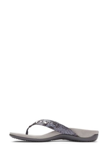 Vionic Gris Pizarra Lucia Thong Toe Post Sandalias
