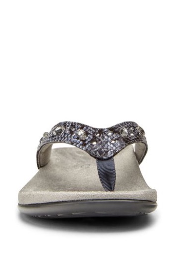 Vionic Gris Pizarra Lucia Thong Toe Post Sandalias