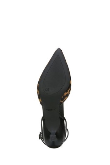 Vionic Jacynda Bronceado Zapatos De Tacón De Leopardo Moda