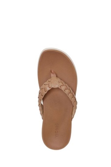 Vionic Kenji Sandalias Marrones Con Cuña