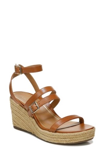 Vionic Sabina Sandalias De Cuero Marrón Con Tira Al Tobillo