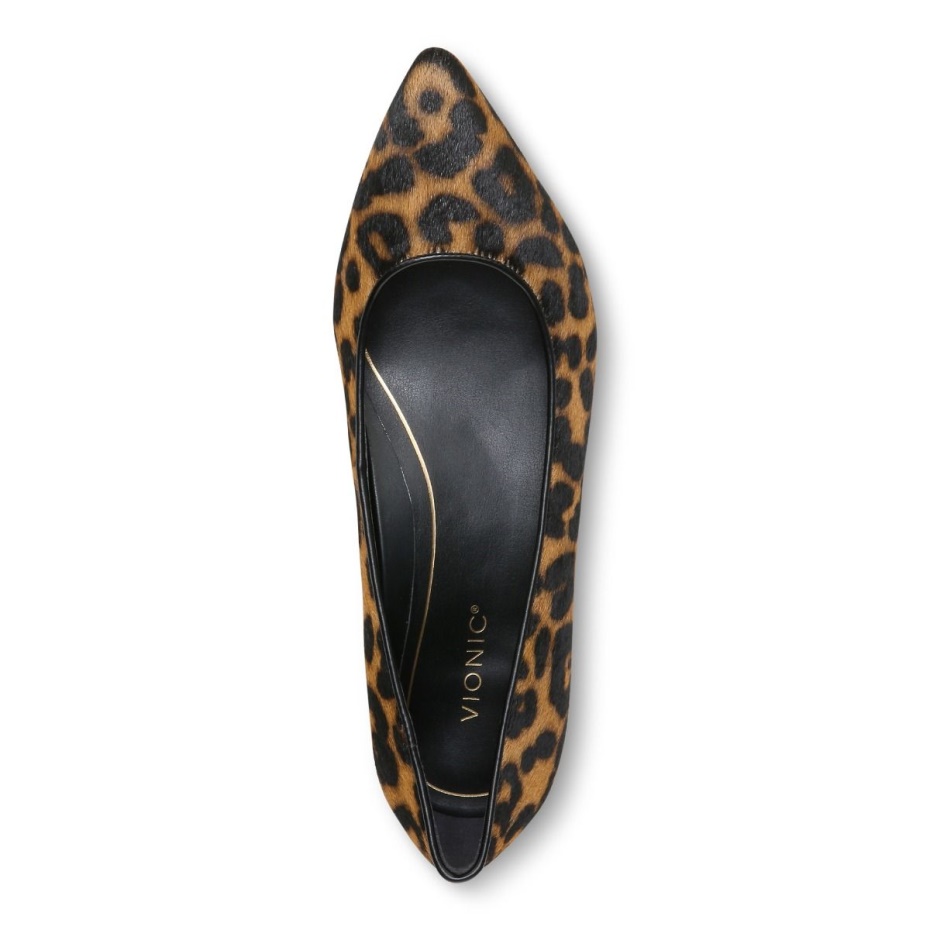 Vionic Tan Leopardo Bailarinas Lena