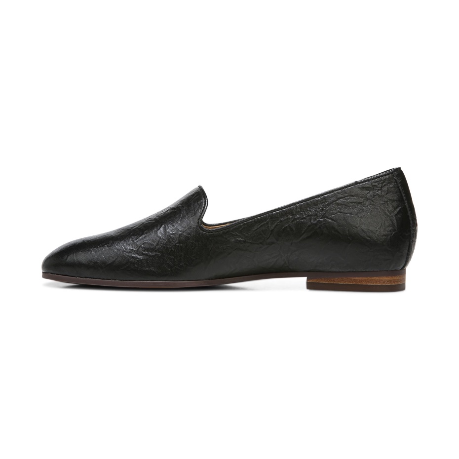Vionic Willa Flat Cuero Negro