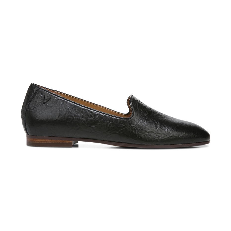 Vionic Willa Flat Cuero Negro