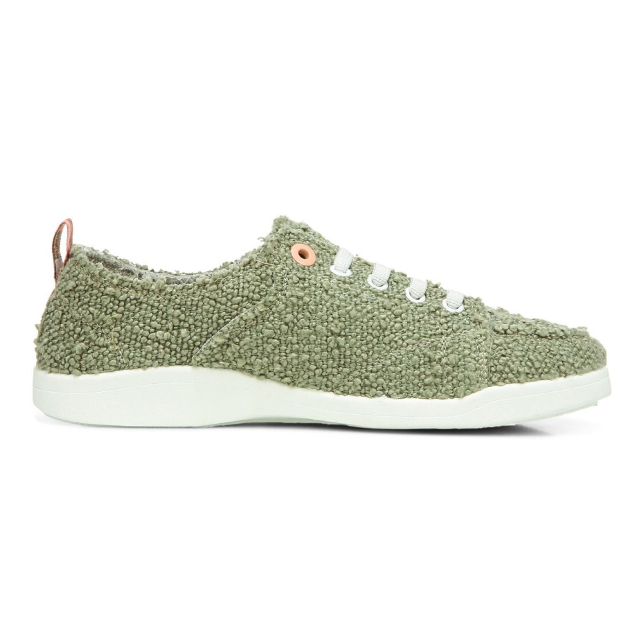 Zapatilla Casual Playa Pismo Boucle Vionic Ejército Verde Boucle