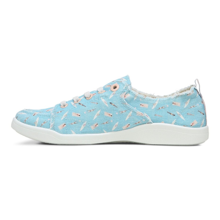 Zapatilla Casual Vionic Beach Pismo Diversión Bajo El Sol Azul Porcelana
