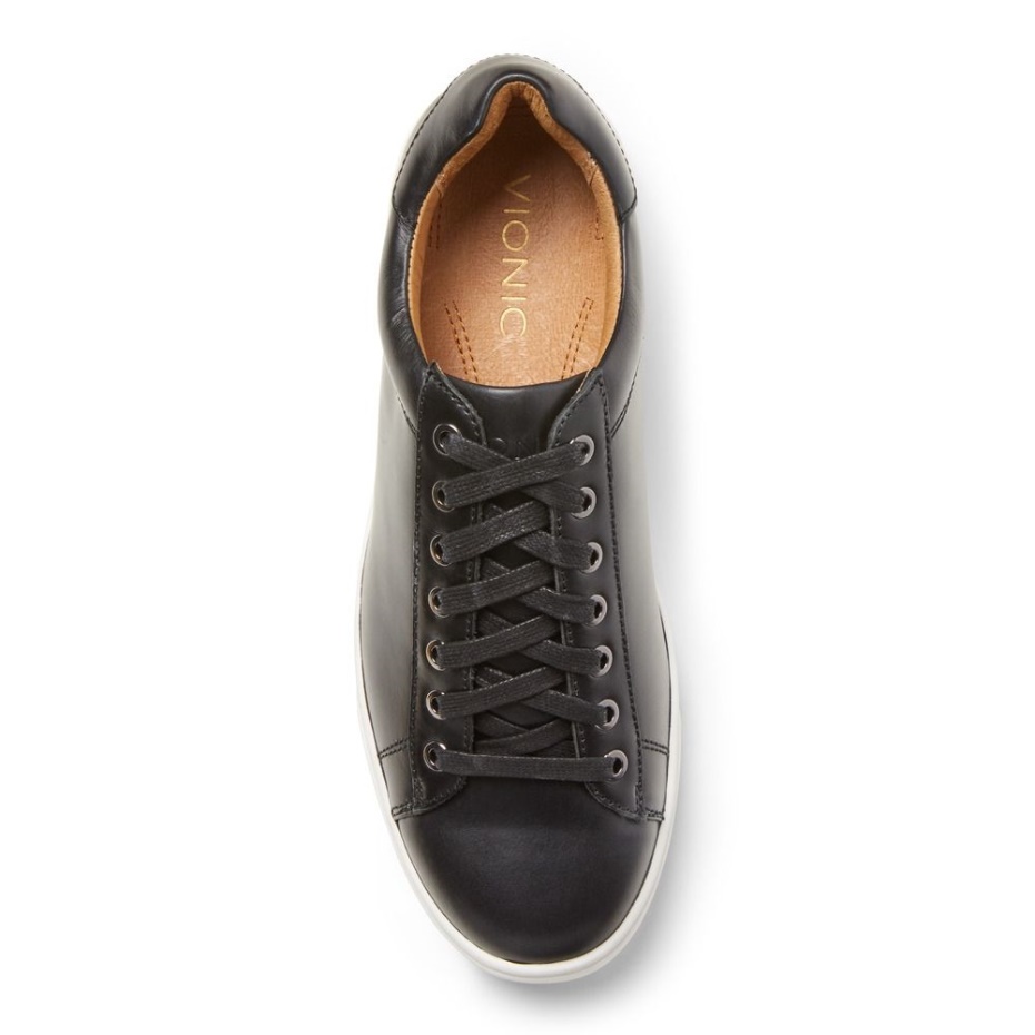 Zapatilla De Deporte Casual Con Cordones Baldwin Negro Vionic