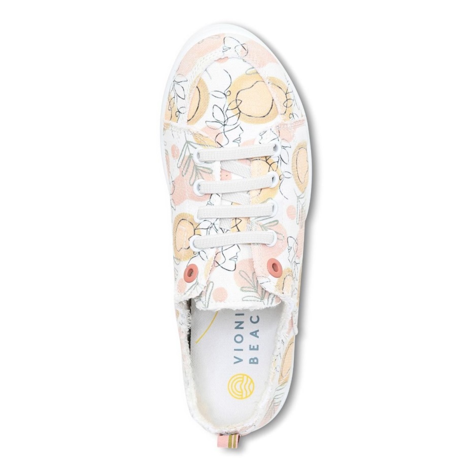 Zapatilla De Deporte Casual Grove White Beach Pismo Orange Grove Vionic