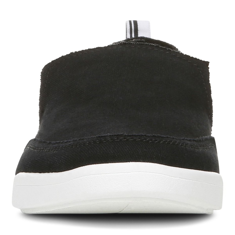 Zapatilla De Lona Negra Vionic Beach Malibu Slip On Lona