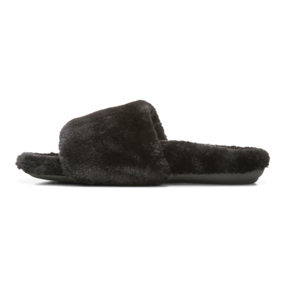 Zapatilla De Peluche Vionic Dream De Peluche Negro