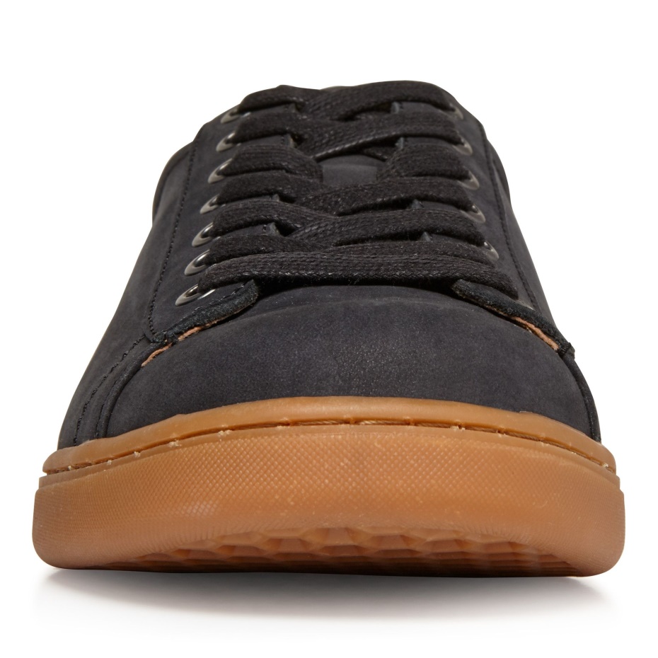 Zapatilla Deportiva Casual Con Cordones Baldwin Vionic Nubuck Negro
