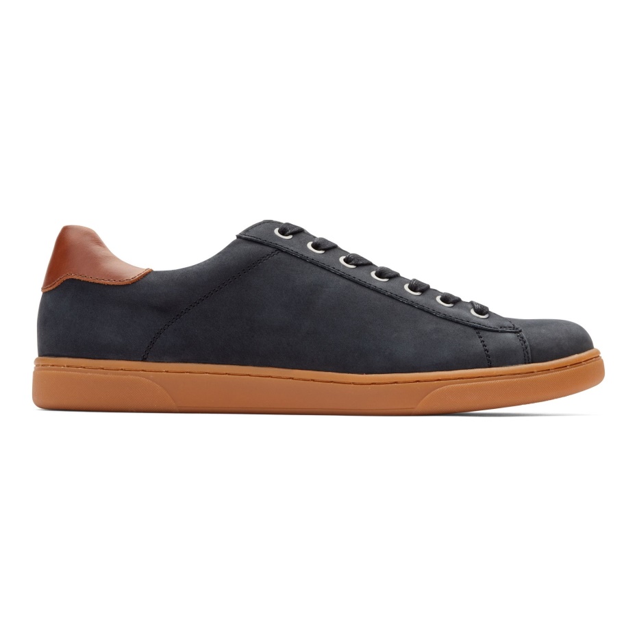 Zapatilla Deportiva Casual Con Cordones Baldwin Vionic Nubuck Negro