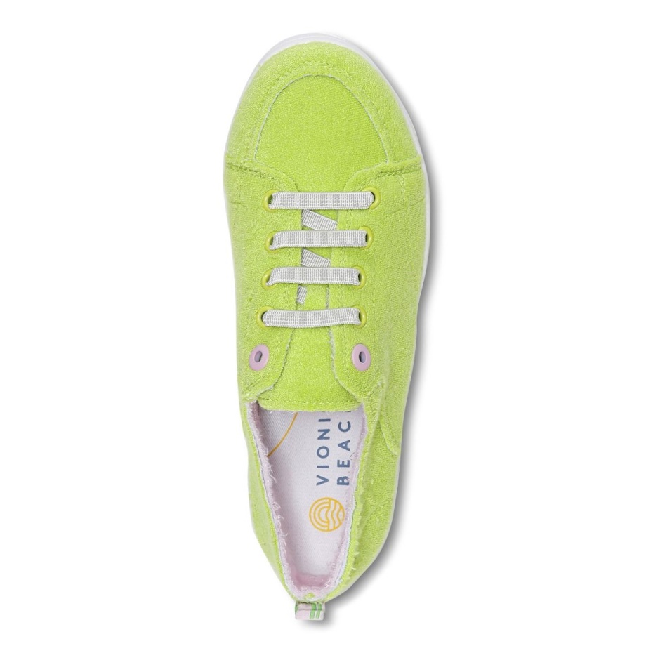 Zapatilla Deportiva Vionic Lime Terry Beach Pismo Casual Terry