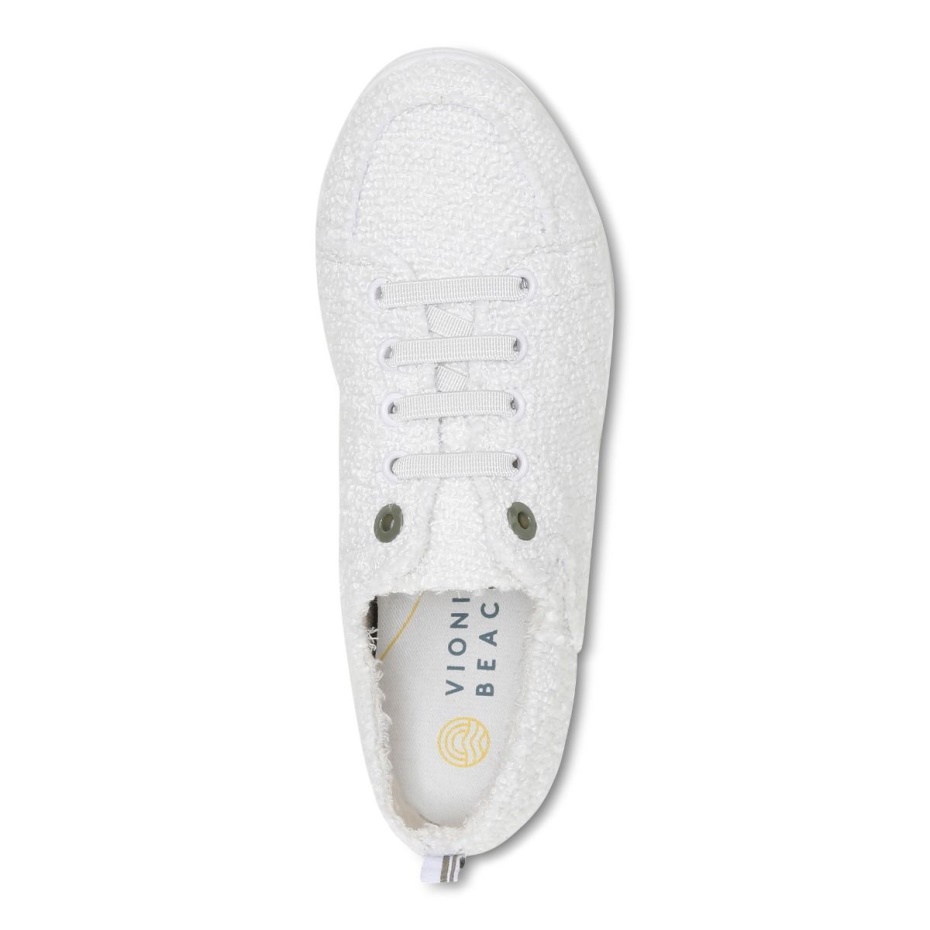Zapatilla Deportiva Vionic White Boucle Beach Pismo Casual Boucle