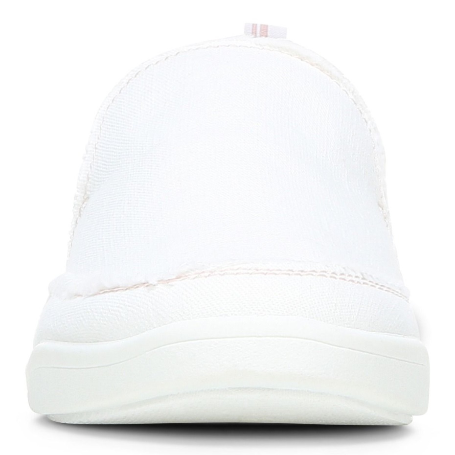 Zapatilla Sin Cordones Beach Malibu Lona Crema Lona Vionic