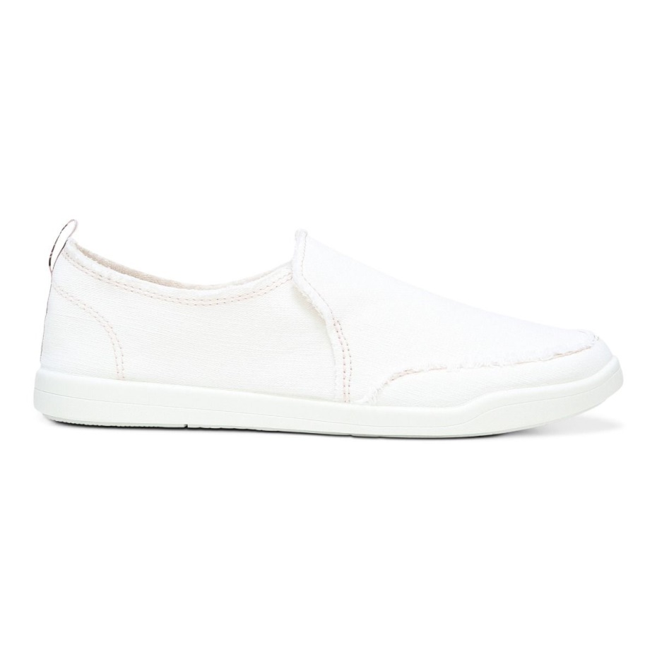 Zapatilla Sin Cordones Beach Malibu Lona Crema Lona Vionic
