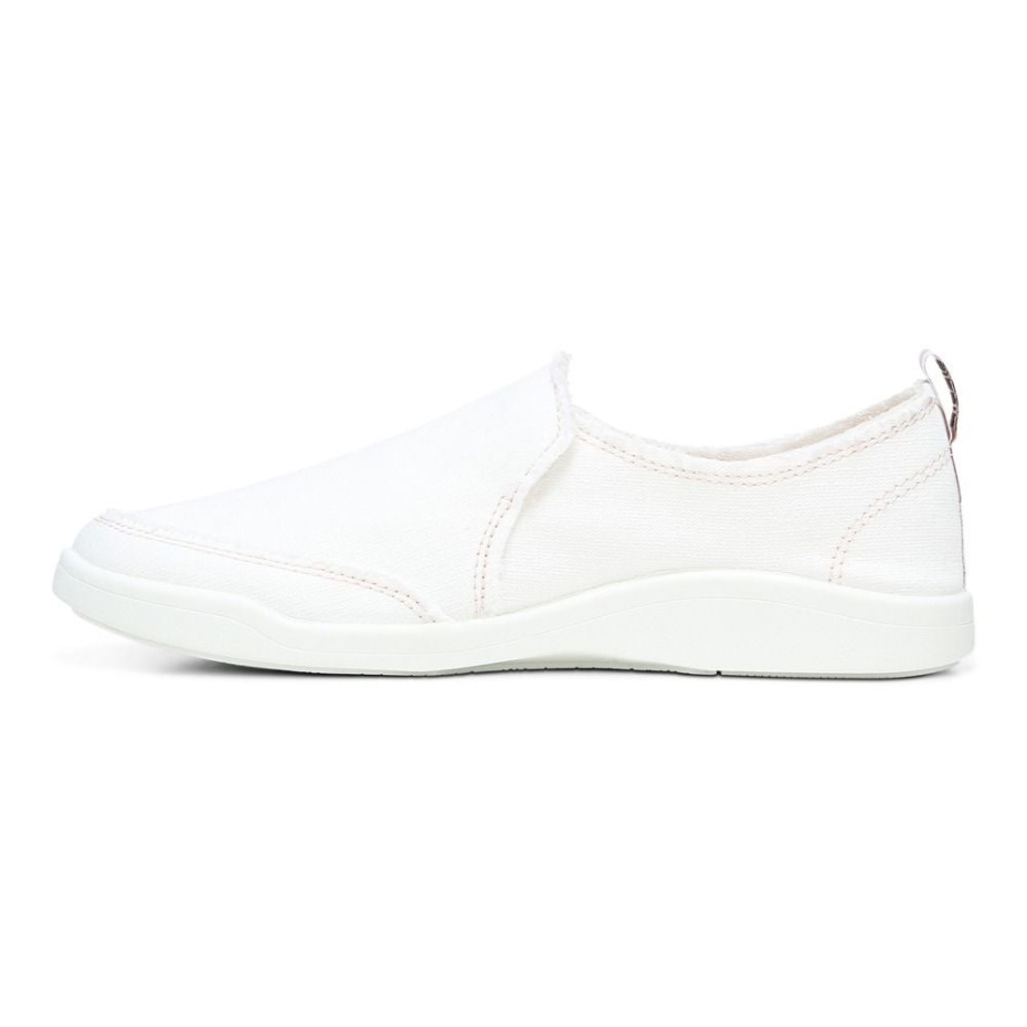 Zapatilla Sin Cordones Beach Malibu Lona Crema Lona Vionic