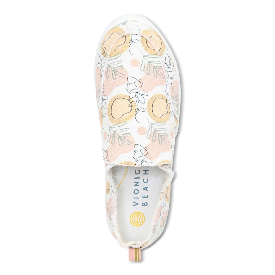 Zapatilla Sin Cordones Beach Malibu Orange Grove Vionic Grove White