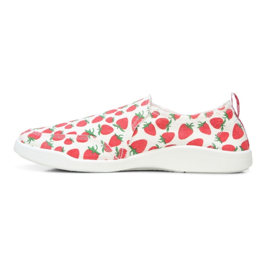 Zapatilla Sin Cordones Vionic Beach Malibu Fresas De Frutas