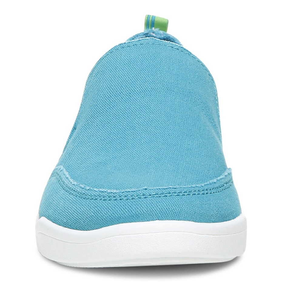 Zapatilla Sin Cordones Vionic Beach Malibu Lona Lona Azul Lago