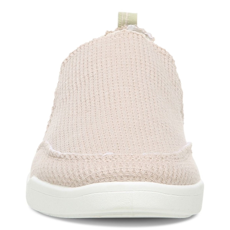 Zapatilla Sin Cordones Vionic Cream Knit Beach Malibu Tejido Waffle