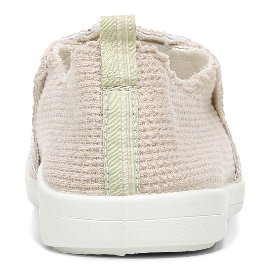Zapatilla Sin Cordones Vionic Cream Knit Beach Malibu Tejido Waffle