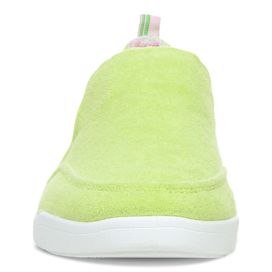 Zapatilla Sin Cordones Vionic Lime Terry Beach Malibu Terry