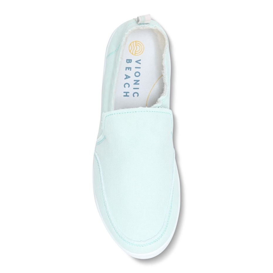 Zapatilla Sin Cordones Vionic Seafoam Canvas Beach Malibu Lona