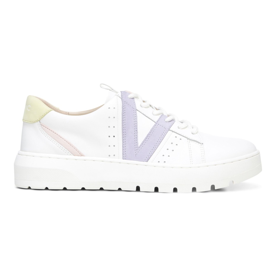 Zapatilla Vionic Simasa Blanco Pastel Lila