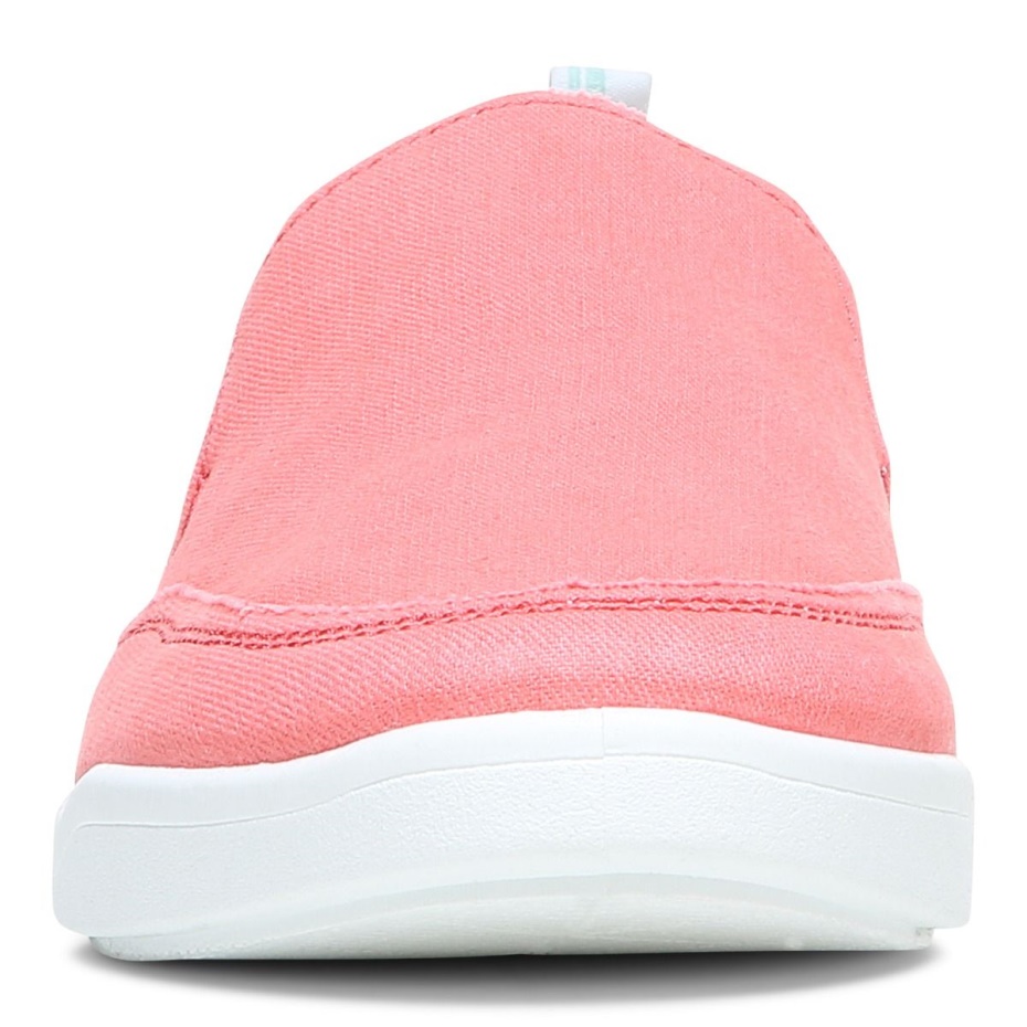 Zapatillas Vionic Beach Malibu Slip On Lona Lona Coral Marino