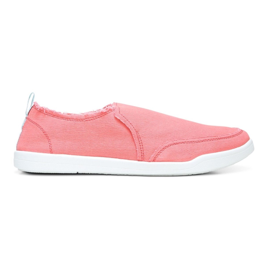 Zapatillas Vionic Beach Malibu Slip On Lona Lona Coral Marino