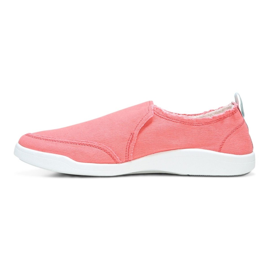Zapatillas Vionic Beach Malibu Slip On Lona Lona Coral Marino