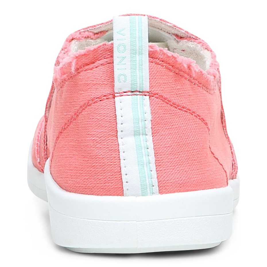 Zapatillas Vionic Beach Malibu Slip On Lona Lona Coral Marino