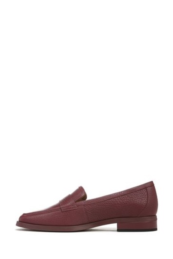 Zapatos Sin Cordones Sellah Vionic Shiraz De Cuero Abatanado Rojo