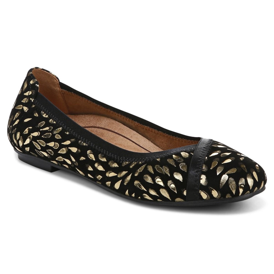 Caroll Ballet Flat Ante Negro Vionic